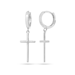 Серьги из серебра без вставки, ТЦС-8614