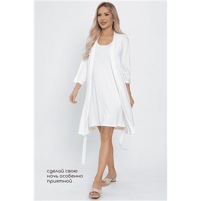 Пеньюар Шелк вискозы (молочный) П14482-52М