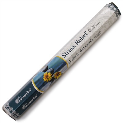 Aromatika STRESS RELIEF Incense Sticks (ИЗБАВЛЕНИЕ ОТ СТРЕССА ароматические палочки, Ароматика), шестигранник, 20 г.