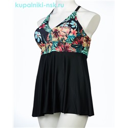 381 F Купальник раздельный платье (52-60)