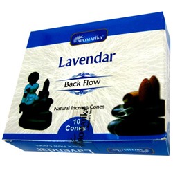 LAVENDAR Back Flow, Aromatika (ЛАВАНДА стелющийся дым, Ароматика), 10 конусов.