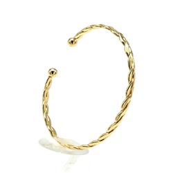 Браслет "Кольцо витое", цв.золотистый
