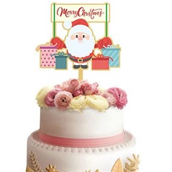 Топпер «Merry Christmas» санта с подарками