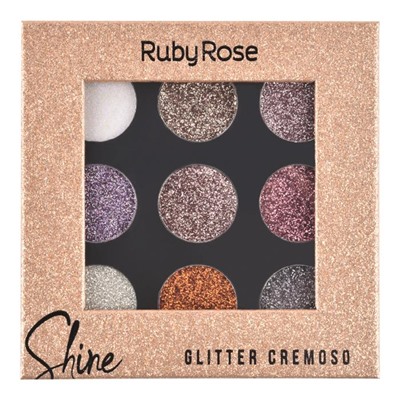 Глиттер крем (палетка теней-блесток 9цветов) HB-8407 G Ruby Rose АКЦИЯ! СКИДКА 20%