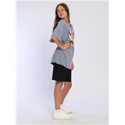 Футболка "Глаза" серый