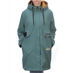 22-908 GRAY/GREEN Куртка демисезонная женская (100 гр. синтепон) PLOOEPLOO размеры 50-52-54-56-58-60