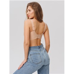 Топ бесшовный бескаркасный с вкладышами Lingeamo бежевый ВТ-02 (4)