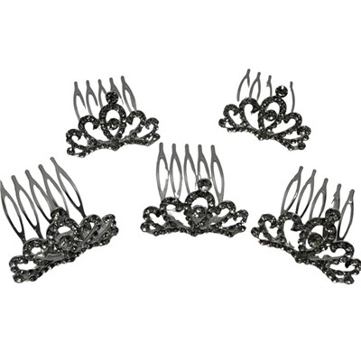 Гребень Корона (белые стразы) 4см АКЦИЯ! СКИДКА 30%