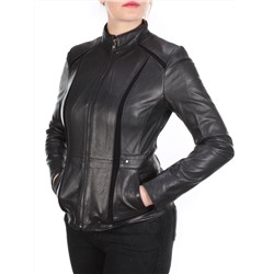 1806 BLACK Куртка кожаная женская размер S - 42 российский