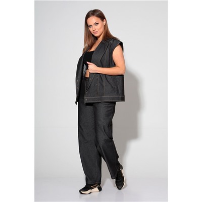 Liona Style 868 черный, Брюки,  Жилет