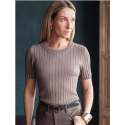 Джемпер тонкой вязки из вискозы с нейлоном