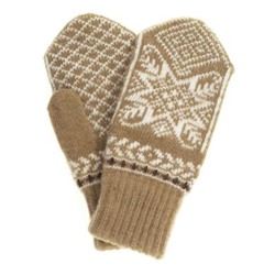 Варежки женские "Снежинка с ромбом" ПП 3230-6