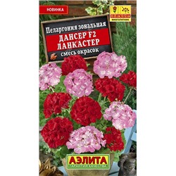 Цв.Пеларгония Дансер F2 Ланкастер см  (Аэлита) 5шт