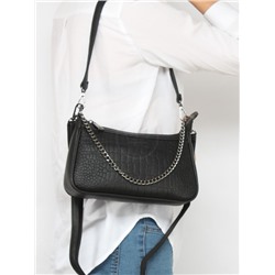 Сумка женская искусственная кожа YDR-2507-10,  1отд+карм/пер,  плечевой ремень,  черный 257545