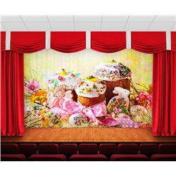 Занавес Пасхальный дизайн 17