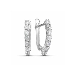 Серьги из серебра куб.циркон., В10-0549