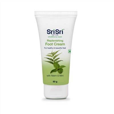 REPLENISHING FOOT CREAM, Sri Sri Tattva (Крем для ног ВОССТАНАВЛИВАЮЩИЙ, для здоровых и красивых ног, Шри Шри Таттва), 60 г.