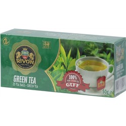 Rivon. Green tea GTFF 37,5 гр. карт.пачка, 25 пак.