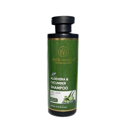 ALOE VERA & CUCUMBER Shampoo, Vedik Essence (Шампунь АЛОЕ ВЕРА И ОГУРЕЦ для смягчения и увлажнения волос, Ведик Эссенс), 200 мл.