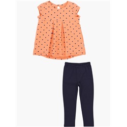 Комплект UD 1624 персик горошек