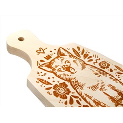 Разделочная доска для выжигания «Котик»