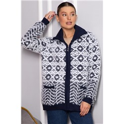 Свитер на молнии Сканди НЬЮ (синий) Б14402-20М