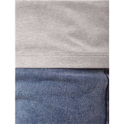 Футболка из премиального хлопка с V-образным вырезом