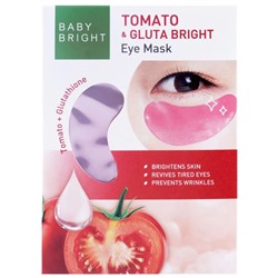 TOMATO & GLUTA BRIGHT Eye Mask, Baby Bright (Осветляющие патчи для глаз С ЭКСТРАКТОМ ТОМАТА И ГЛУТАТИОНОМ, Бэйби Брайт), 1 уп. (2 патча)
