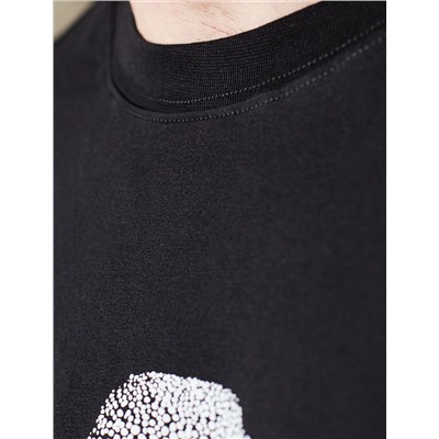 Свободная футболка  с авторским принтом