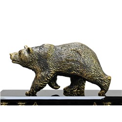 Настольный набор из обсидиана "Медведь" 950*340*280мм