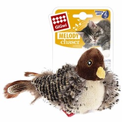 Игрушка GIGWI Птичка со звуковым чипом и кошачей мятой 75306АГ