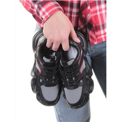 DHJ03-1 BLACK Кроссовки женские (нат.кожа, нат.замша, текстиль) размер 38