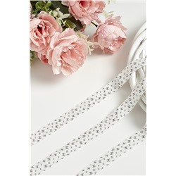 Тесьма эластичная с рисунком 1,5 см*10 м (SF-368-22/Ш) белый