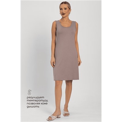 Платье-майка для дома Шелк вискозы (латте) П14492-52М