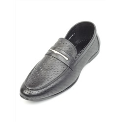 C148-1 BLACK Полуботинки мужские (натуральная кожа) размер