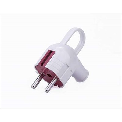 Вилка для розетки угловая 6А 250V