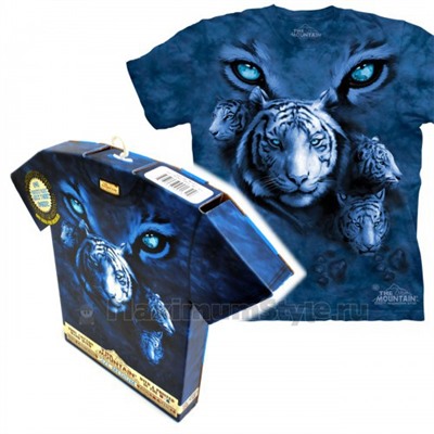 Футболка в подарочной коробке The Mountain "White Tiger Eyes"