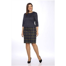 Lady Style Classic 900/2 синий_с_зеленым, Платье