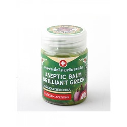 Binturong ASEPTIC BALM BRILLIANT GREEN, Nina Buda (Бинтуронг БАЛЬЗАМ-АСЕПТИК ТАЙСКАЯ ЗЕЛЕНКА С ЭКСТРАКТОМ МАНГОСТИНА, Нина Буда), 50 мл. - СРОК ГОДНОСТИ ДО 8 МАЯ 2025 ГОДА