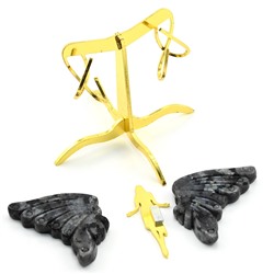 Фигурка "Психея" малая с ларвикитом, золотистая 75*75*75мм