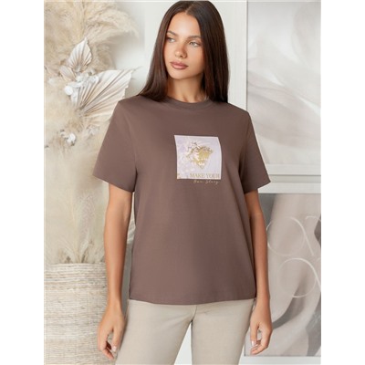 Футболка из премиального хлопка с авторским принтом