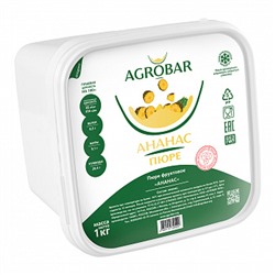 Пюре Ананас Agrobar без сахара (Агробар) замороженное, 1 кг
