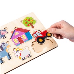 Пазл деревянный «Ферма»