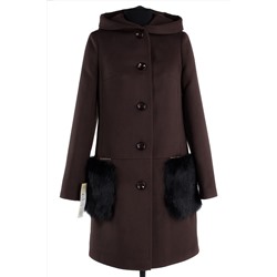 02-1323 Пальто женское утепленное