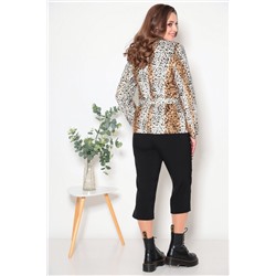 Fortuna. Шан-Жан 175 рыжий_с_бежевым, Жакет,  Кюлоты