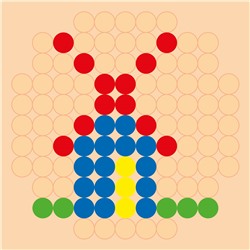 Игрушка из дерева для детей «Веселые столбики»