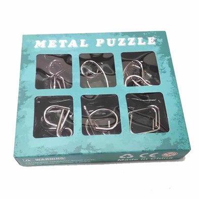 Набор головоломок 6 шт. Metall puzzle 14,2х12,3х2,8см металл 397003 SH 397003