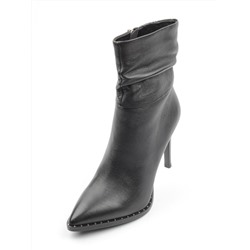 D18-327 BLACK Ботильоны женские (натуральная кожа, байка) размер 33