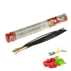 Hem Incense Sticks VANILLA-RASPBERRY   (Благовония ВАНИЛЬ-МАЛИНА, Хем), уп. 20 палочек.