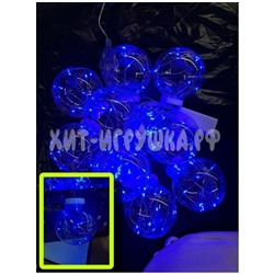Гирлянда новогодняя штора "Шары" (цвет в ассортименте) ZF-6, ZF-6